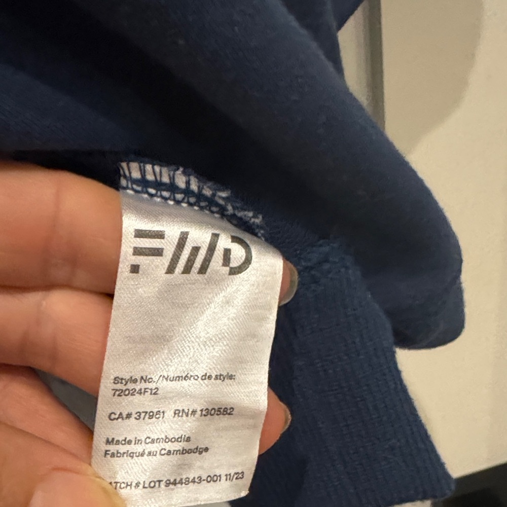 Fila Navy Blue Women's Crop Top - Picture 6 of 6